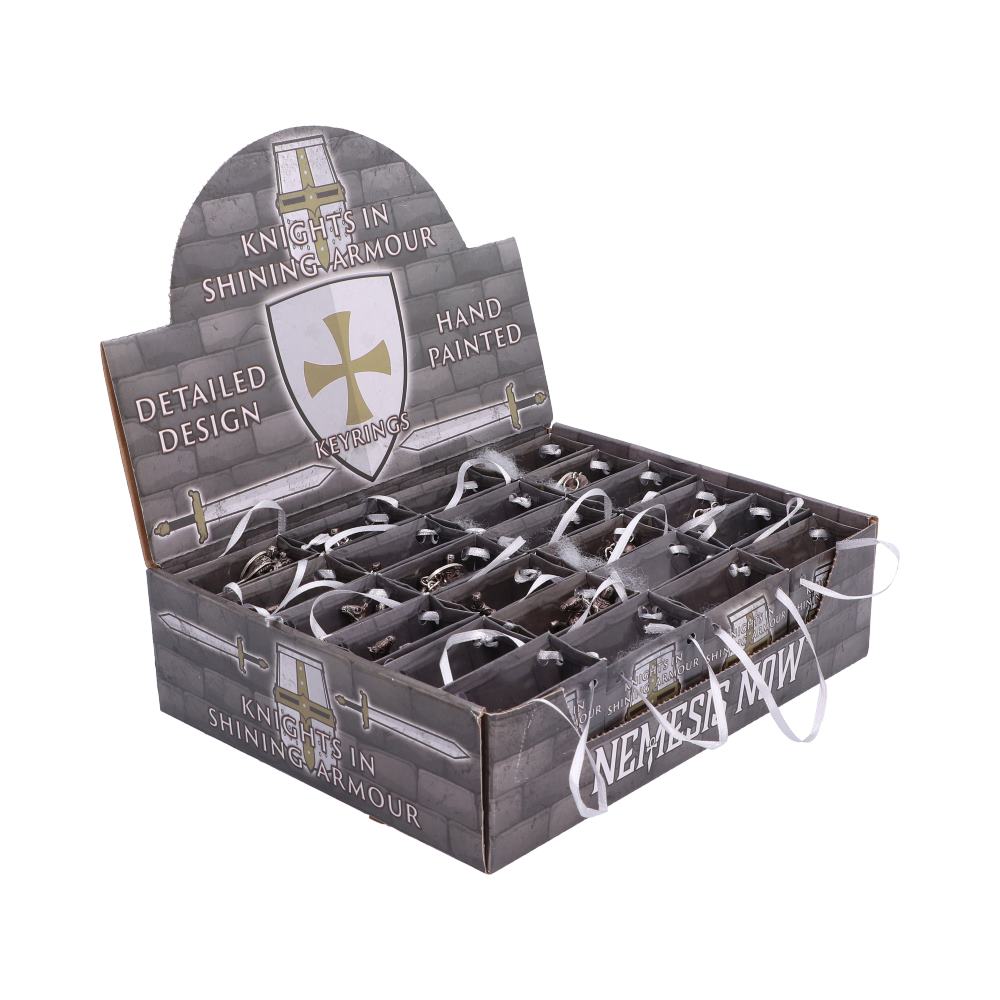 Knights in Shining Armour Keyrings (Pack of 24) 8.6cm