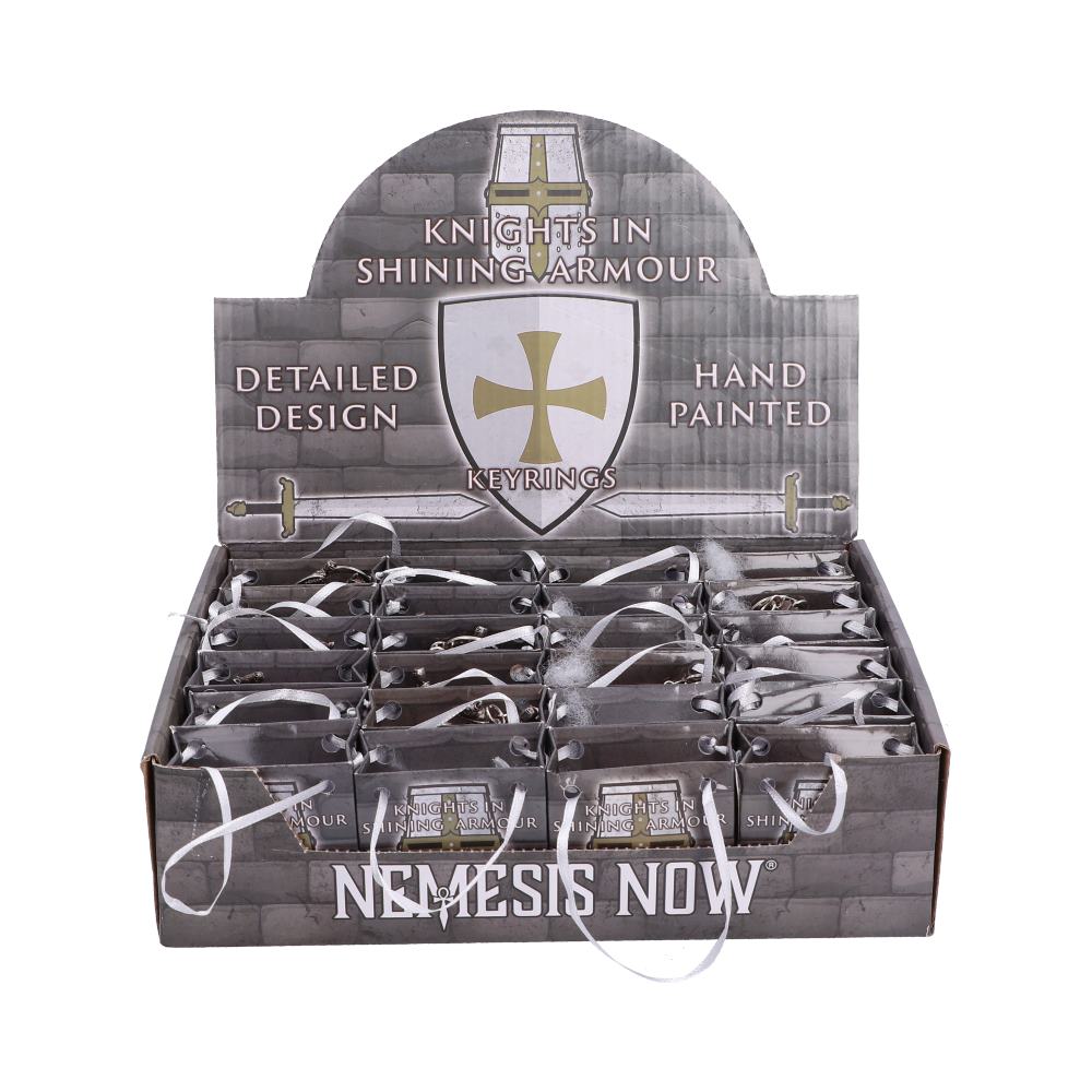 Knights in Shining Armour Keyrings (Pack of 24) 8.6cm