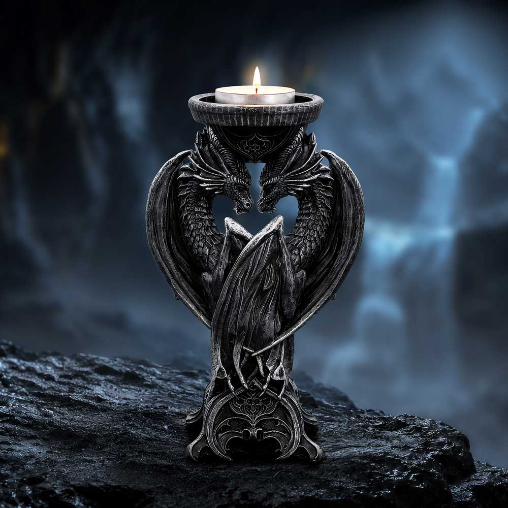 Dark Heart Candle Holder 18.3cm
