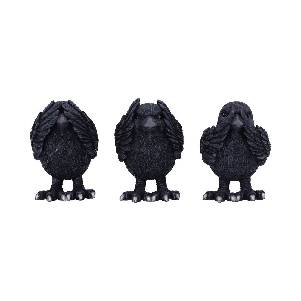 Three Wise Ravens 8.7cm