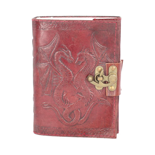 Double Dragon Leather Embossed Journal & Lock