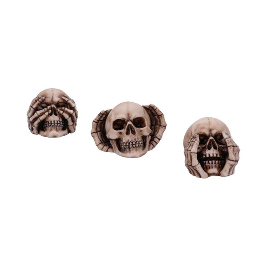 Three Wise Skulls 7.6cm