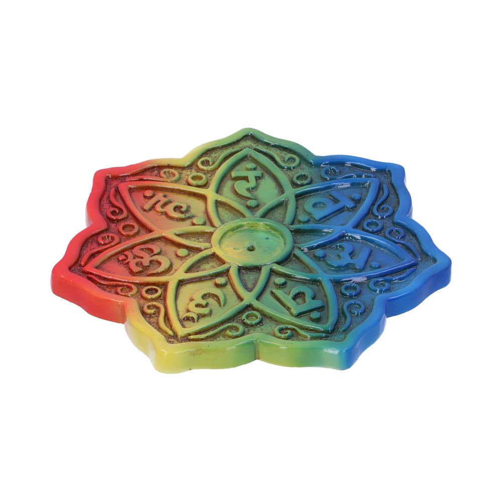 Rainbow Meditation Incense Burner 12cm